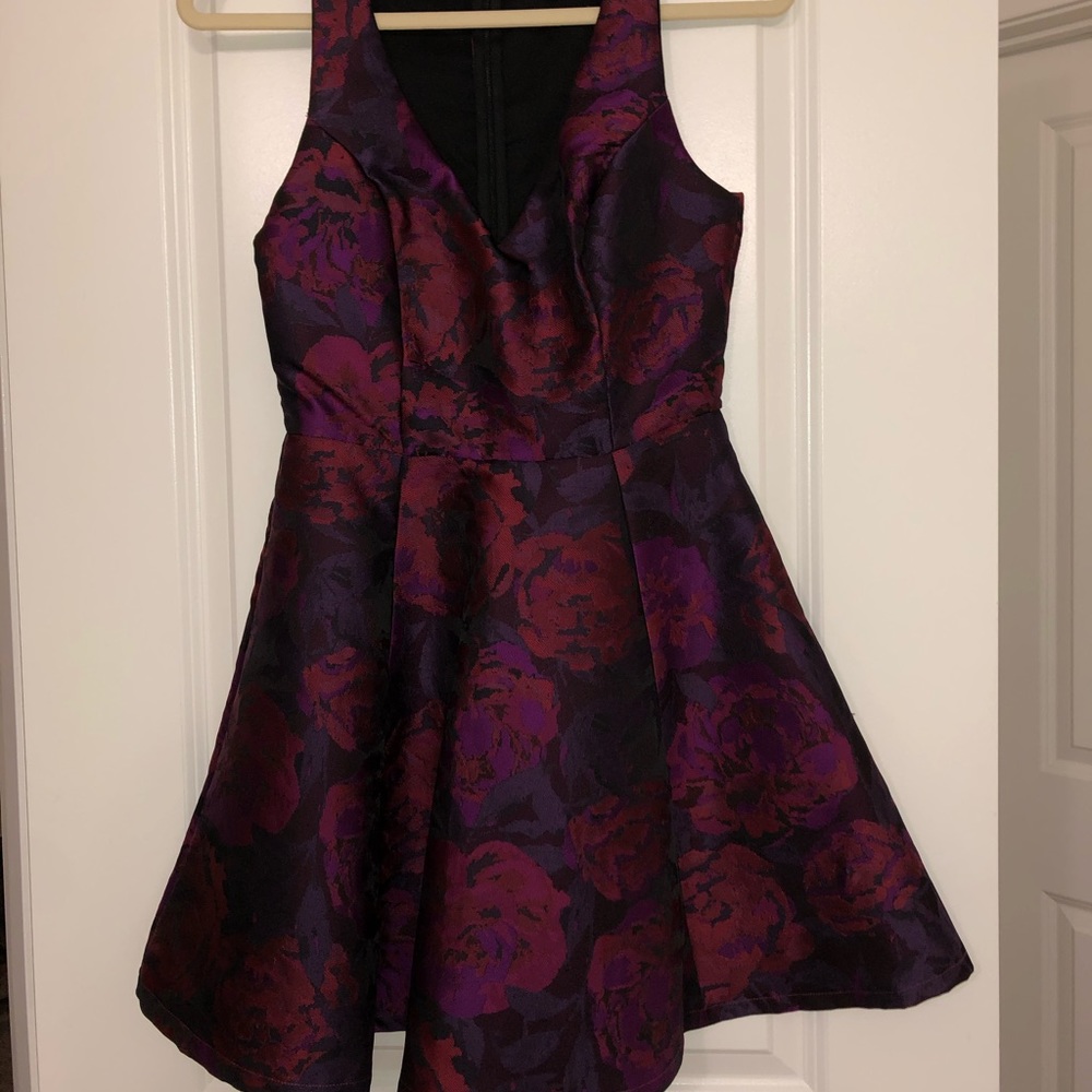 Aqua fit and flare dress